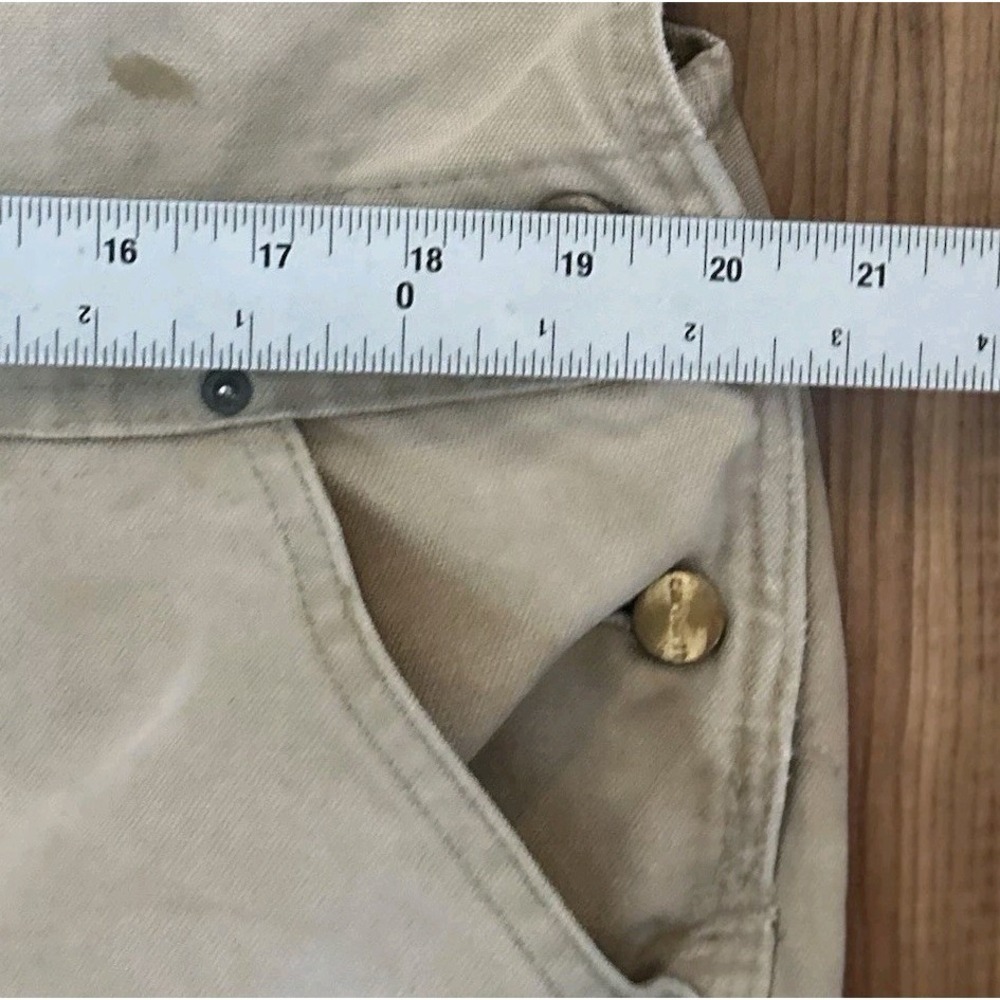Vintage Carhartt Bib Overalls Double Knee Mens 42x32 (40x30) RO1 BRN Duck *See - Picture 15 of 16